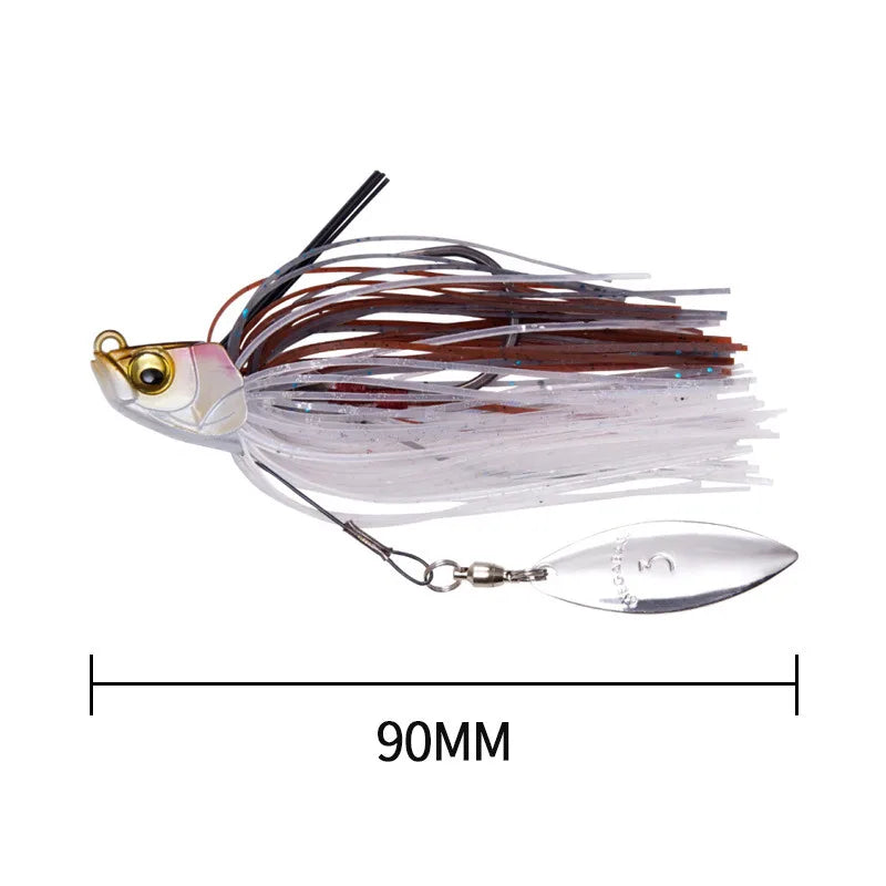 13.5G Spinner Bait Bass Jig Chatter Bait Fishing Lure Chatterbait Fishing Kit Wobblers for Bass Fishing Tackle Fishing Spoon