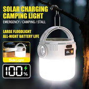 Solar Camping Lantern USB Rechargeable Outdoor Portable Waterproof Emergency Light for Hiking Backpacking Tent Activities