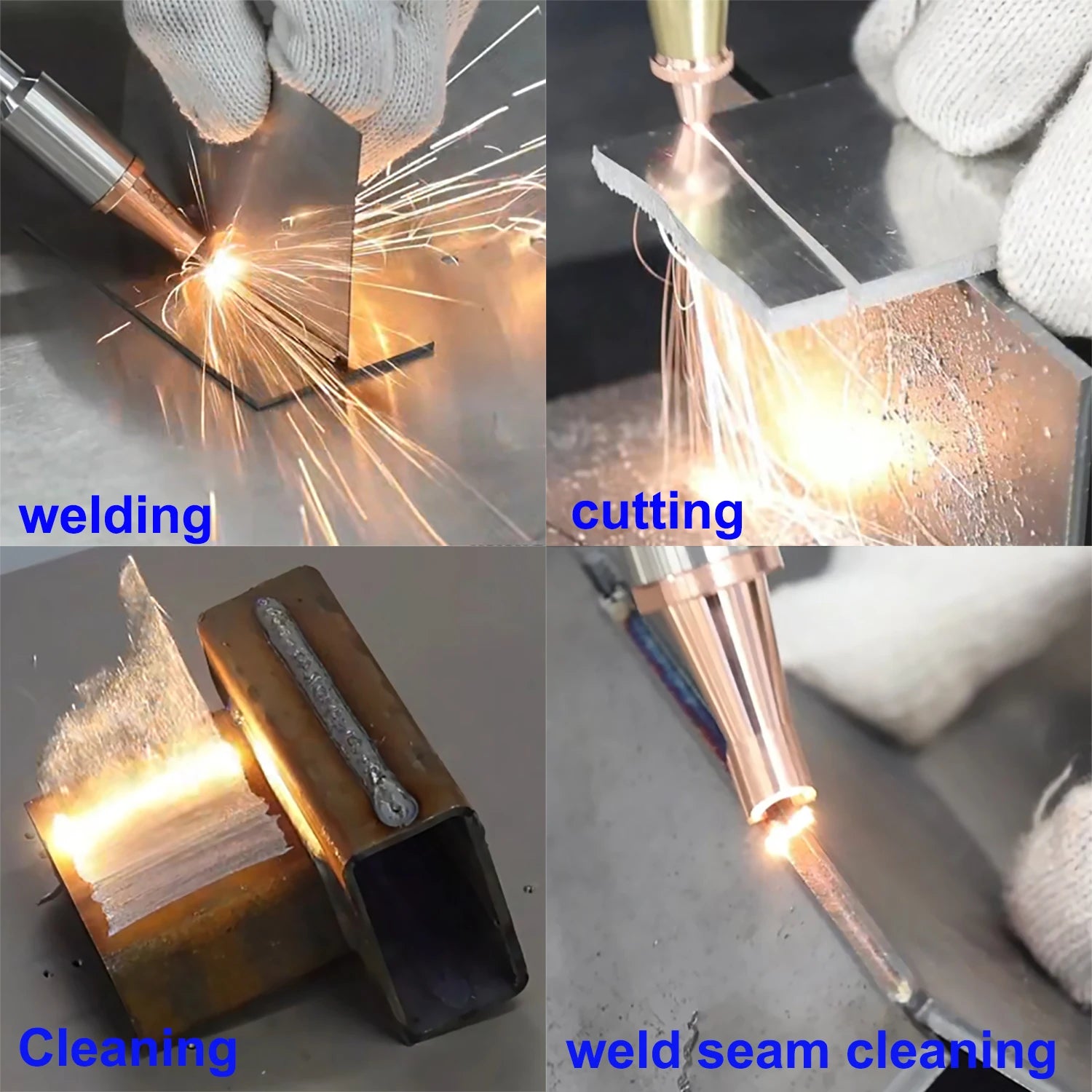 2000W Fiber Laser Welder 4 in 1 Laser Welding Cleaning Cutting Soldering Machine for All Metal