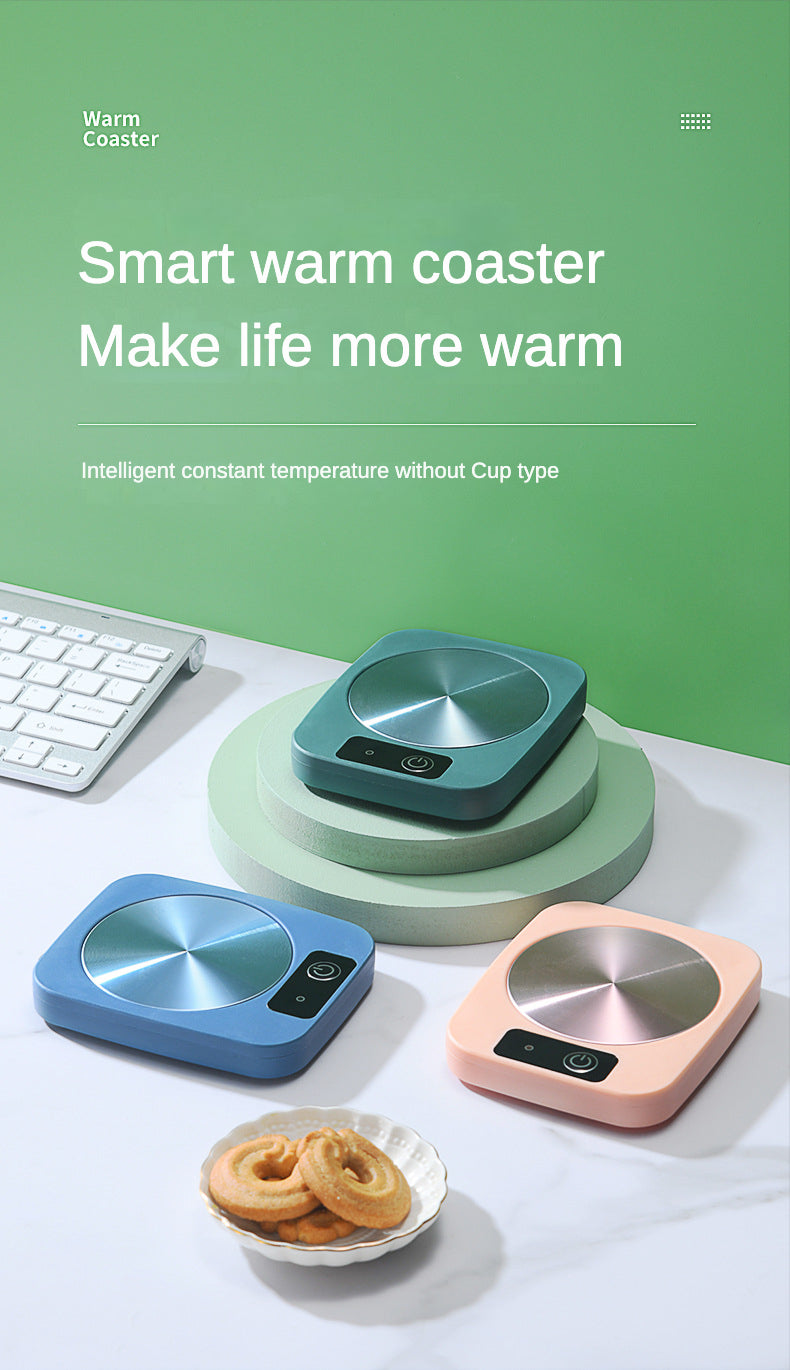 Electric Mug Warmer Milk Tea Water Heating Pad Cup Heater Warming Mat Constant  Thermostatic Coaster Low Power Home Office Gift