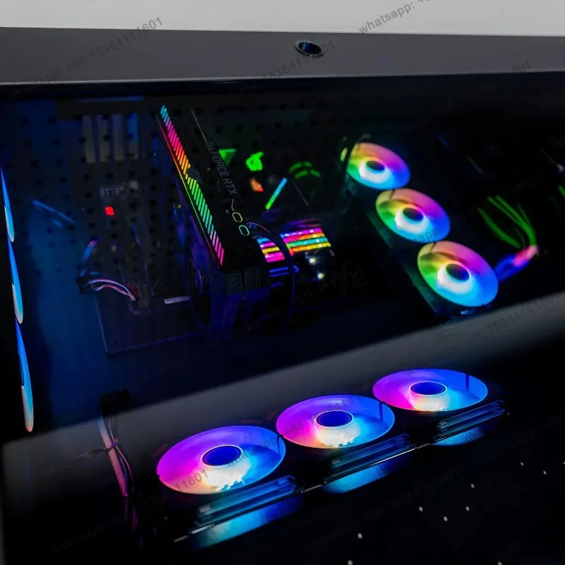 Computer Chassis Integrated Table, Two Hosts Can Be Installed for Two People, Cool Large Chassis Table,
