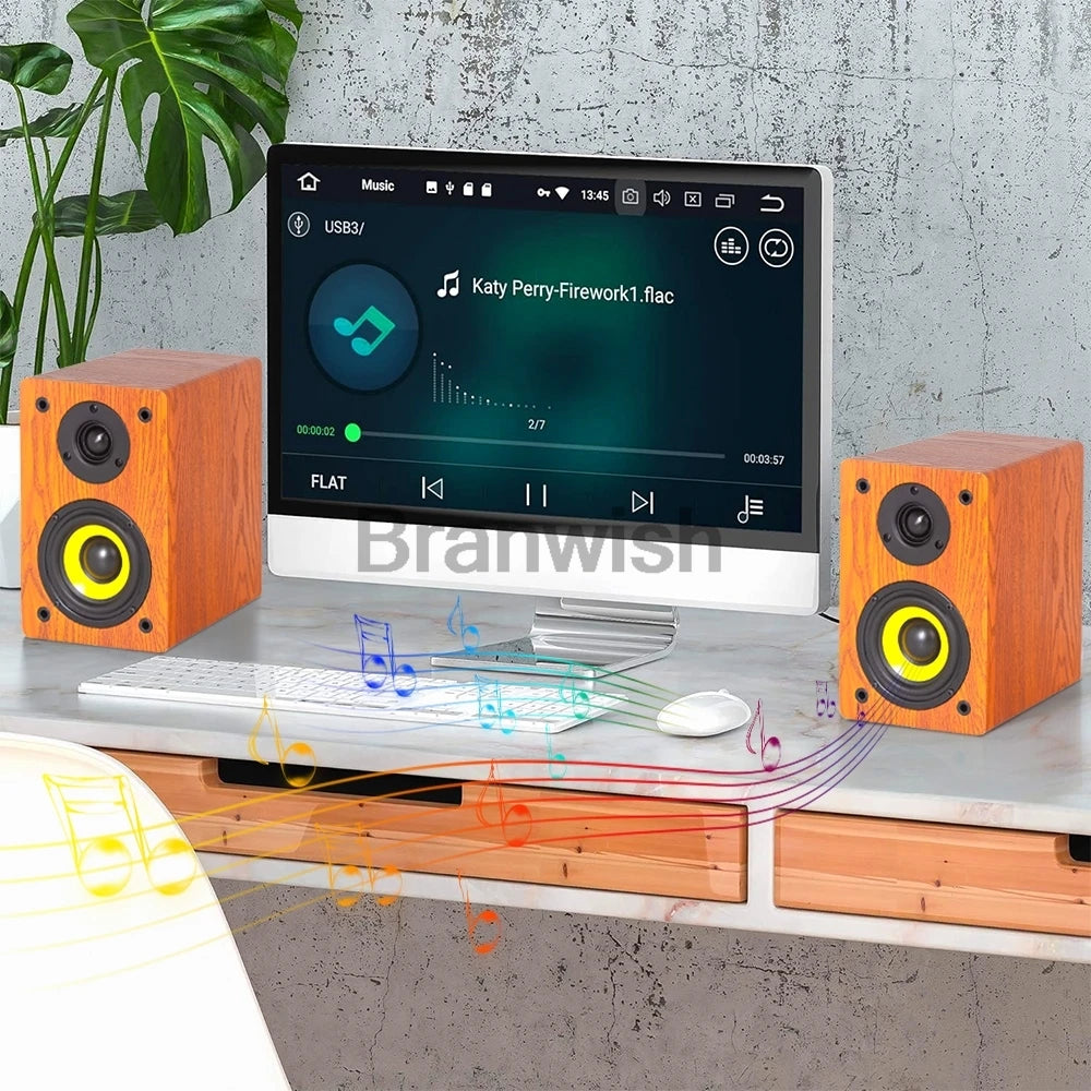 120W High-power High-fidelity Speaker Home HIFI Fever Passive Audio Home Theater Bookshelf Desktop Surround 4 Inch Speakers