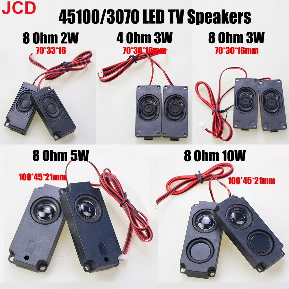 1pair Audio Portable Speakers 3070 4Ohm / 8Ohm 3W5W10W Computer Speaker Advertising LCD TV Speakers Loudspeaker Rectangle Speake