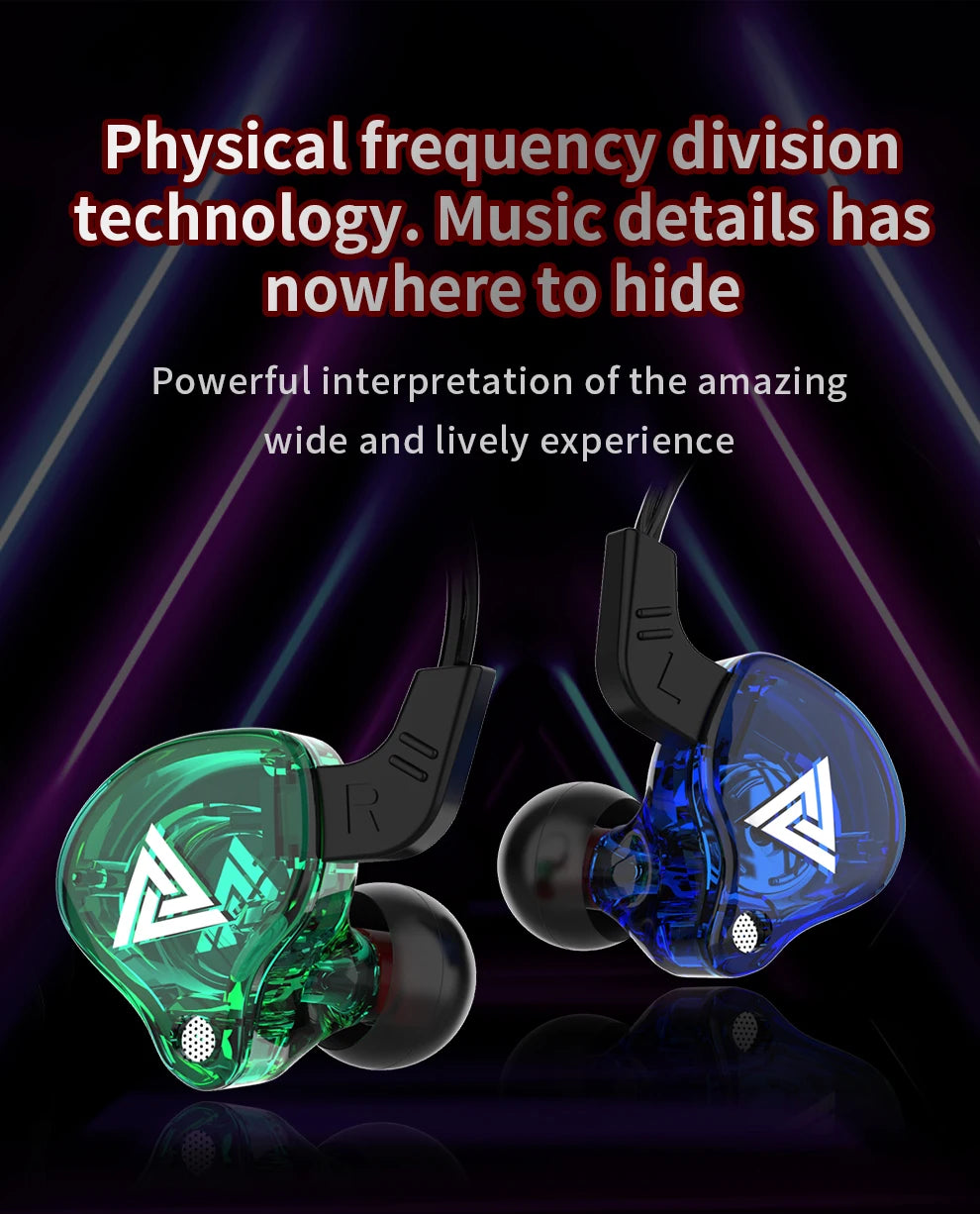 Experience immersive sound with these in-ear earphones featuring 6 dynamic driver units—offering stereo HIFI, deep subwoofer bass, a built-in mic, and perfect for sports and monitoring!
