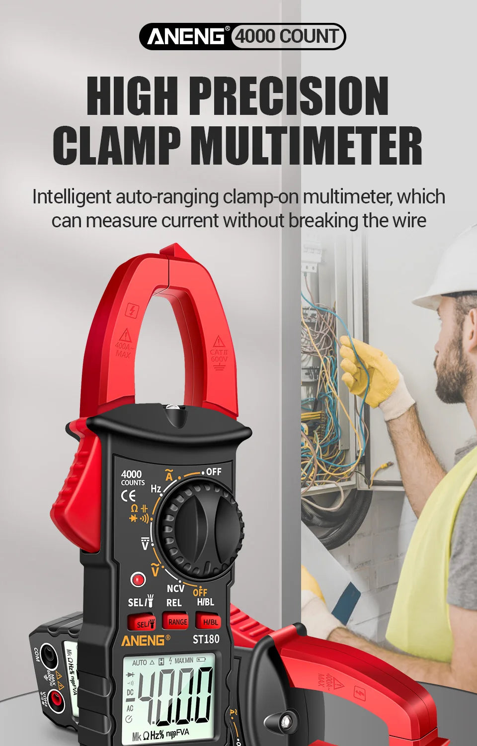 Current Clamp Meter Digital Voltage Tester
