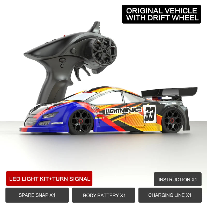 RC Cars Four-wheel Drive Drift Car High Speed Remote Control 2.4G  Classic Professional Racing Car for Children Toy Car Gift