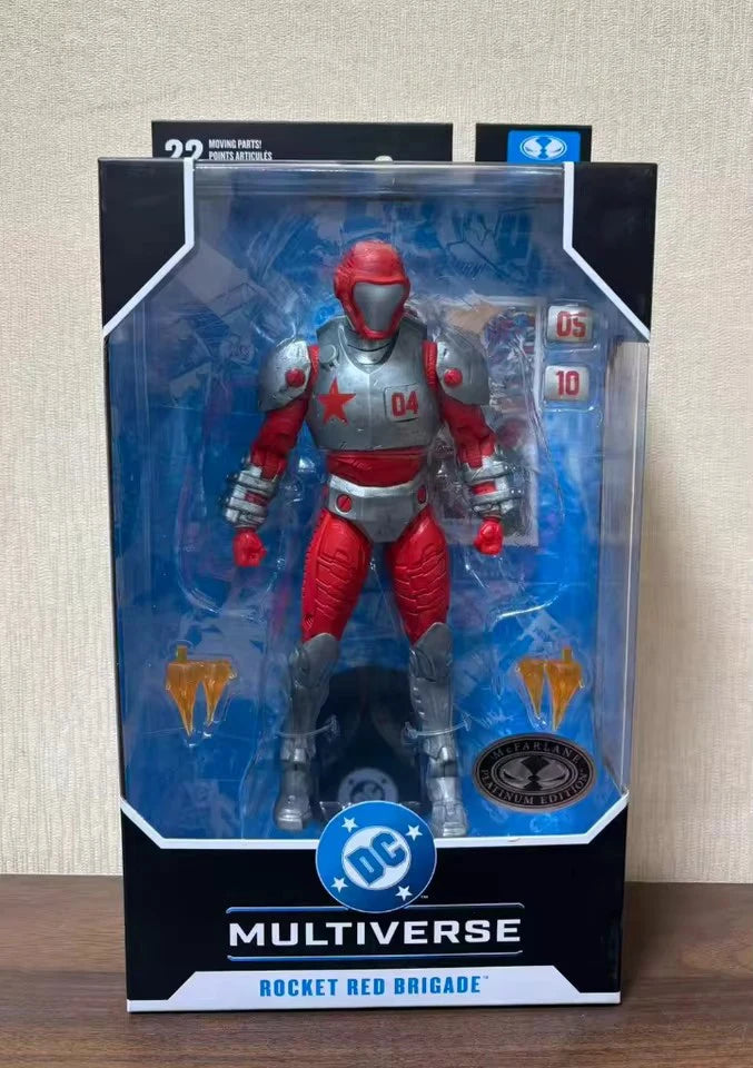 Mcfarlane Toys Static Shock/Rocket Red Brigade/Superman 18cm Action Figure DC Multiverse Model Doll Digital Garage Kit