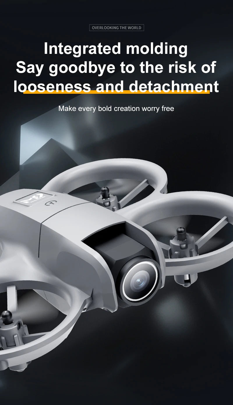Remote-controlled drone, high-definition dual camera, intelligent positioning, 2.4-inch display screen, multiple operations