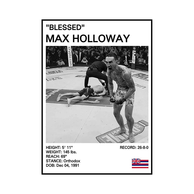 no frame Black and White Boxing Legends Canvas Poster Boxing Inspirational Canvas Painting Print Wall Art for Gym Bedroom Home