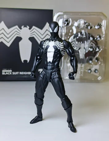 Mess Toys Spiderman Figure Black Suit Neighbor Symbiote MessToys Scarlet Neighbor Action Figure CT Toys Black Red Spider Man Toy