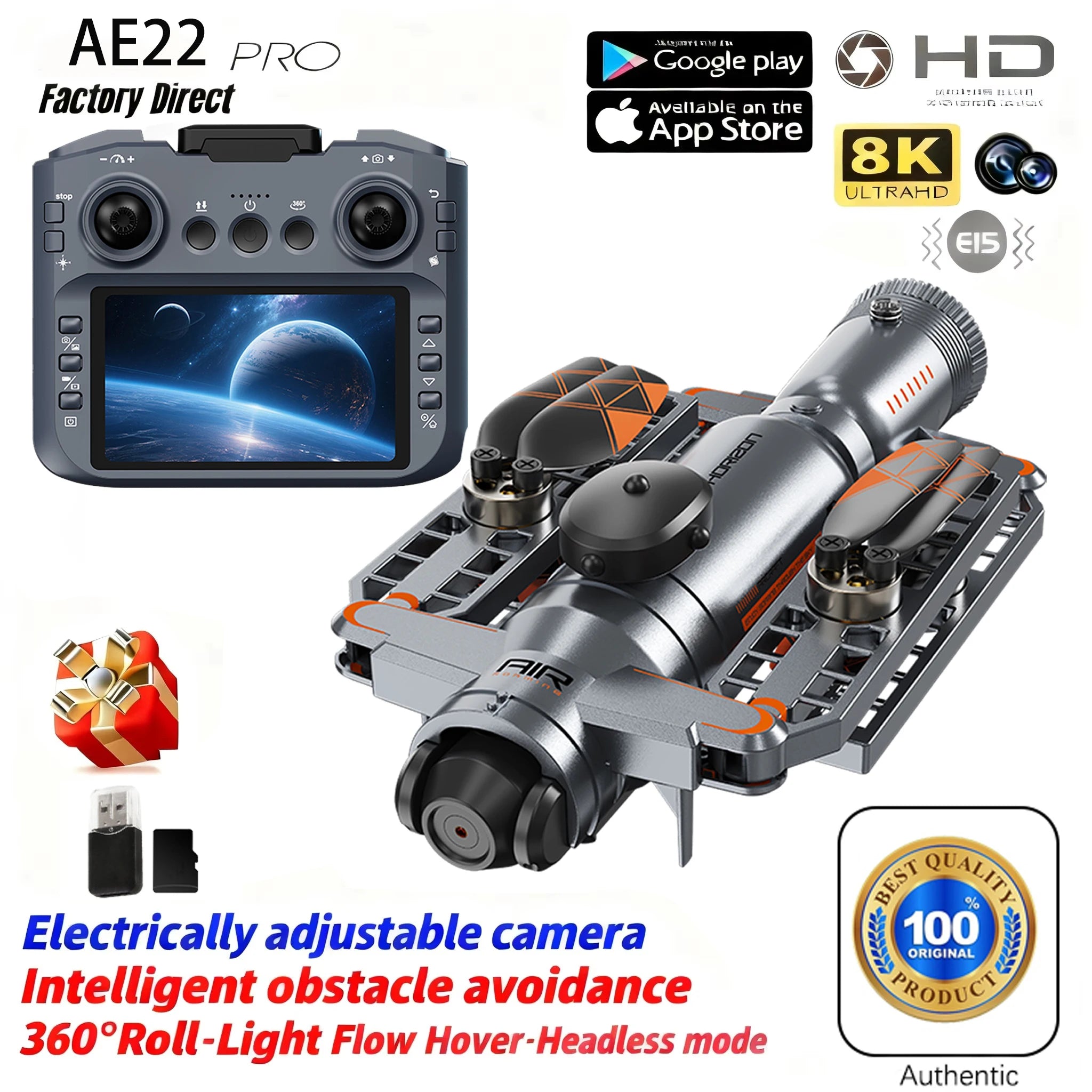 8K HD Dual Camera GPS Obstacle Avoidance 2026 E88 Plus Mini Foldable Drones Brushless Motor RC Quadcopter Toys Gifts For Xiaomi