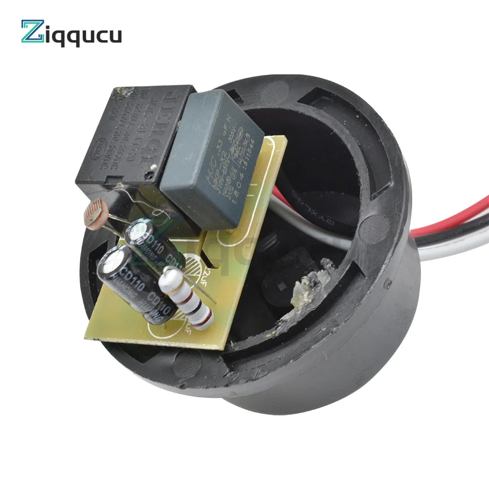 Save energy and light up your nights with this waterproof, sensitive auto photo switch—an easy on/off photocell sensor perfect for street LED lights!