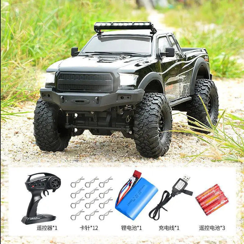 Huangbo 1:10 Full Scale Four-Wheel Drive Off-Road Climbing Vehicle Rc Remote Control Car Model Toy High-End Boy Birthday Gift