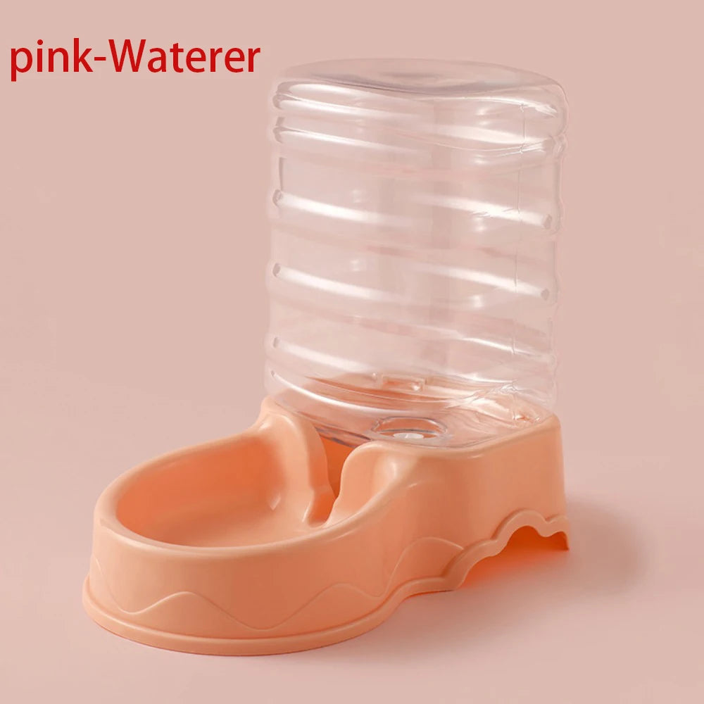 Keep your pets happy and hydrated with this automatic pet feeder and water fountain combo—fresh food and water anytime!