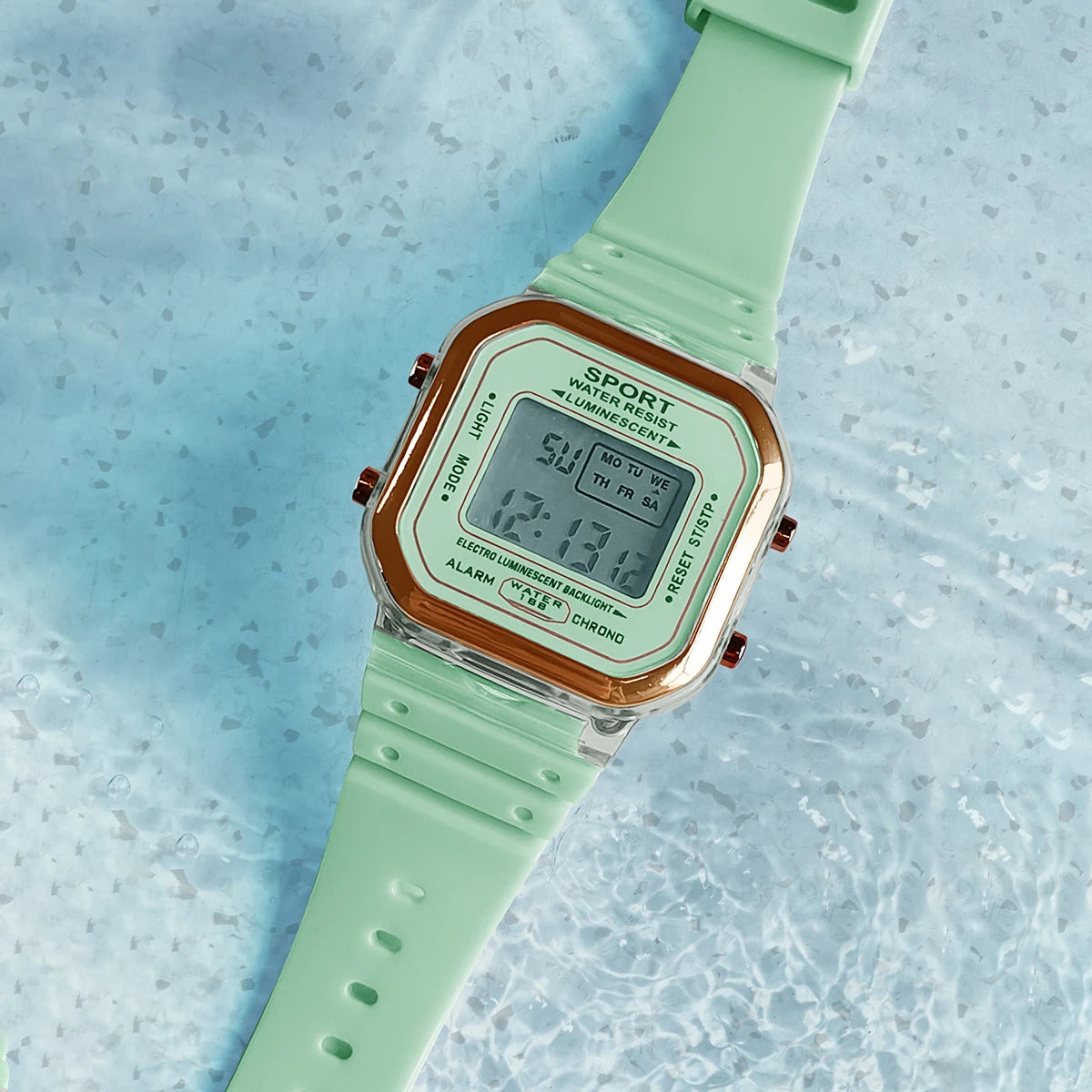 New Children's LED Digital Watch Student Multi functional Outdoor Sports Watch Minimalist Men's and Women's Electronic Watch