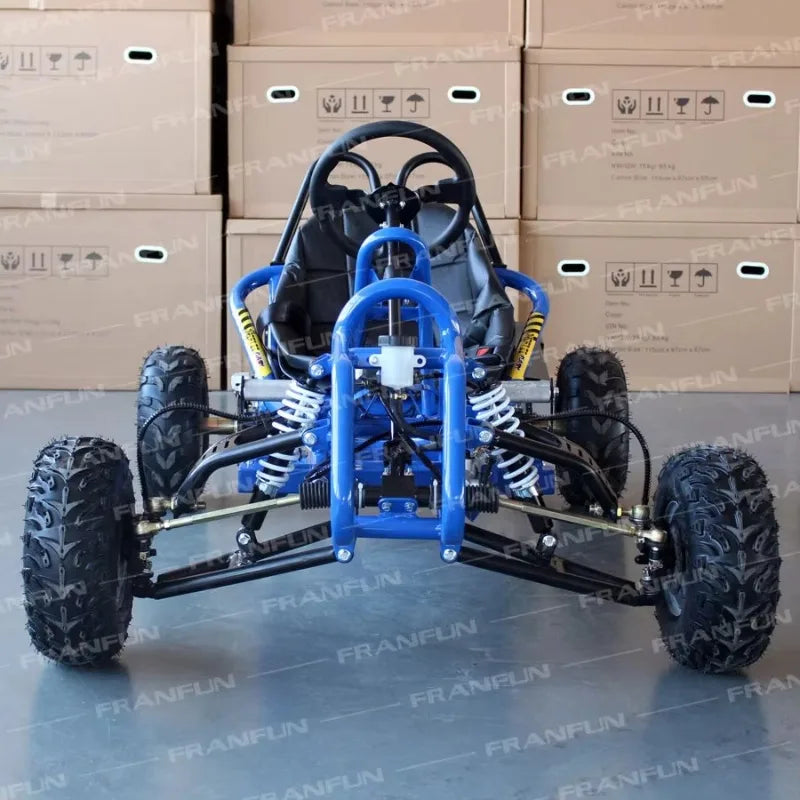 New Design Pedal 8 Inch Large Fat Tyre Grassland Karting Customize 420cc Gas Strong Power Adult Go Kart Cross Buggy
