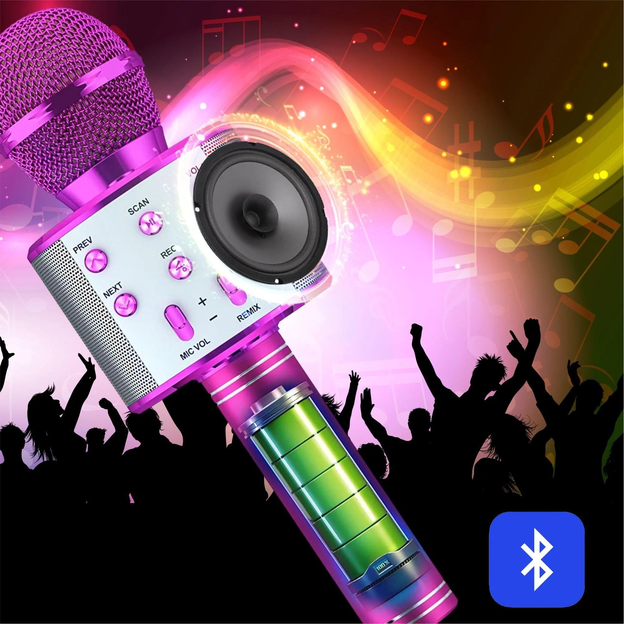 Wireless Bluetooth Karaoke Microphone/ Speaker