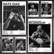 Famous Fighting Events U-UFC Poster Modern Aesthetic Canvas Wall Art Poster Cool Room Stuff Bedroom Decor