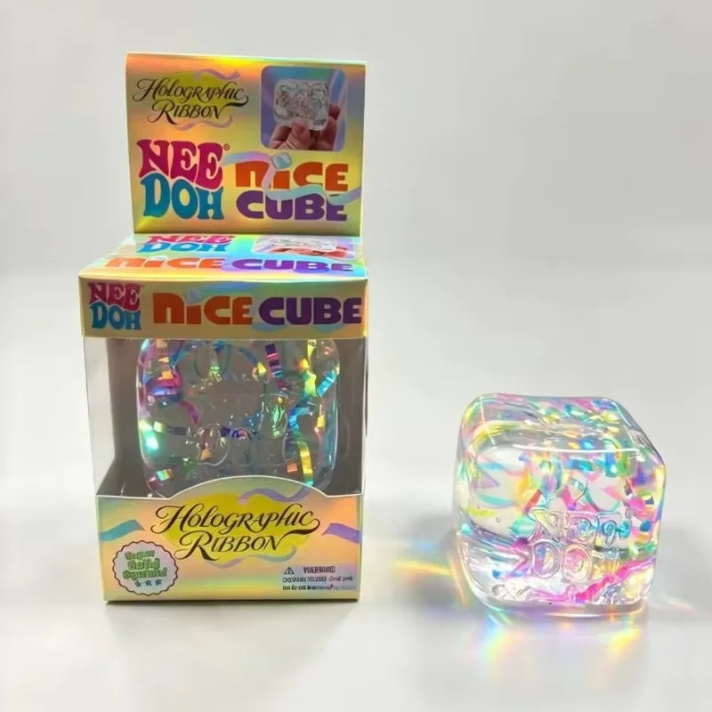 2026 Schylling Needoh Nice Cube Sensory Fidget Cube Stress Relief Anxiety Sensory Tool for Focus ADHD Office Desk Calming Gadget