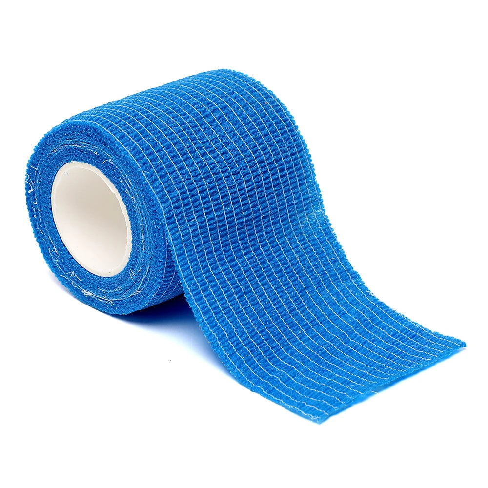 12pcs of 4.8-Meter Elastic Sports Self-Adhesive Bandages, Protecting Fingers, Ankles, Palms, and Shoulders, Knee Protection
