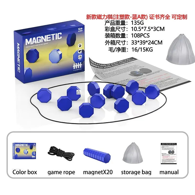 Party Games Magnetic Stones Game Interactive Magnet Board Strategy Game for FamilyKids Adults High quality longest side 3.4cm