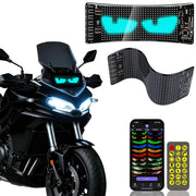 16*32 LED Devil Eye Lights for Motorcycle Windshield,Programmable Matrix Pixel Panel with App/Remote Control for Motorcycle