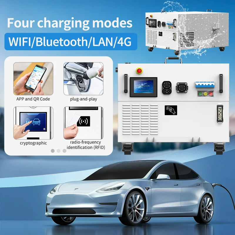 Direct Sale IP54 Mobile Battery Storage Power Bank EV Charger GBT 40kW 40kWh Power Bank for EV Car customize