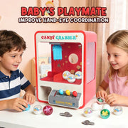 Claw Machine Toys Electronic Arcade Game Adjustable Catch Doll Candy Machine Music Specie Mini Vending Birthday Gift for Kids