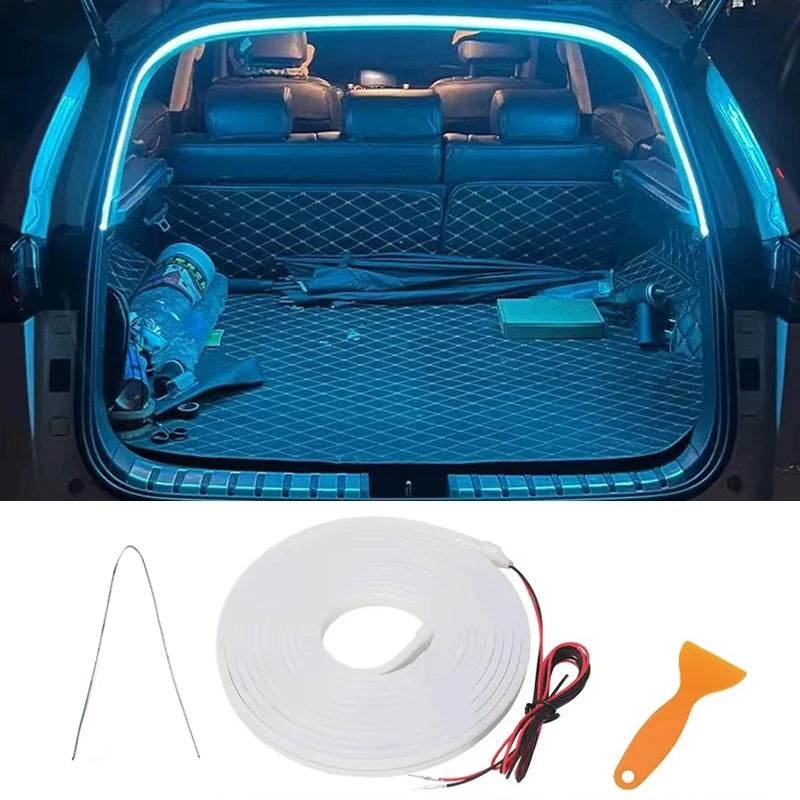Automatic Led Trunk Light 4.2M Automatic Sensor Car Trunk Light Strip with Dynamic Flowing Illumination for Universal Fit 12V