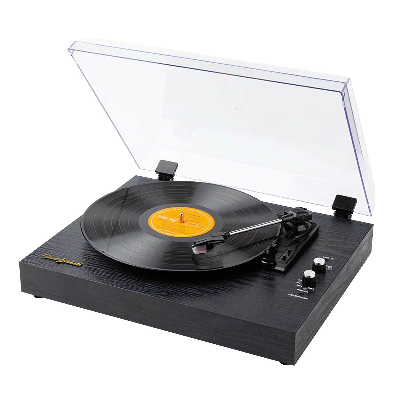 Records Turntable Record Player Built in Speakers Vintage Gramophone 3 Speed BT5.0 AUX in 3.5mm Output Retro Record Player