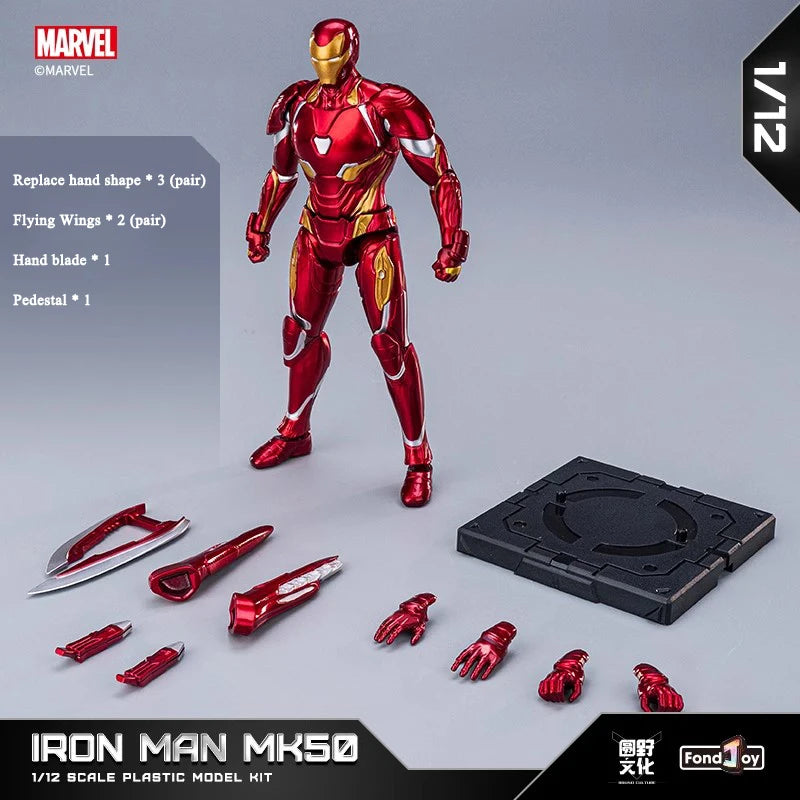 Original Fondjoy Marve Figures Hulk Thanos Captain America Spider-Man Thor Iron Man Cool Boy Toys Custom Models Dolls Kids Gifts