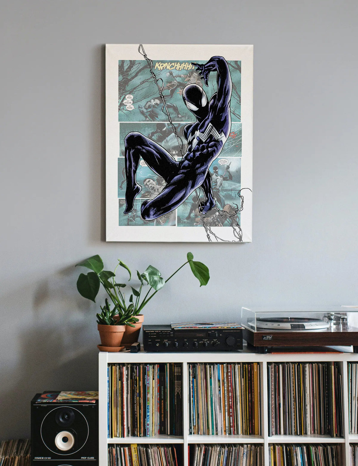 Venom Symbiote Spider-man Superhero Poster_ Printable Comic Art