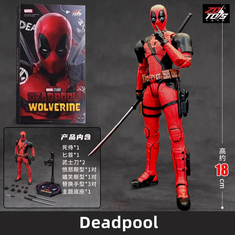 ZD Toys film 1:10 Deadpool & Wolverine Action figures Deadpool Boxed Wolverine Collection Adult Action Figures Kids Toy