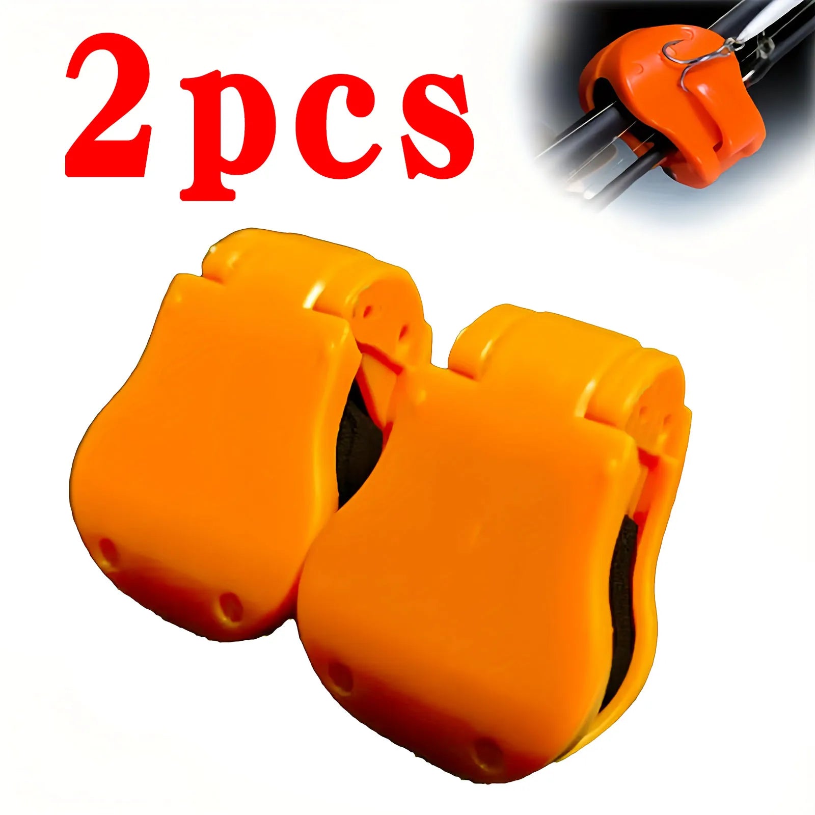 Portable Quick-Attach Fishing Rod Clip - Tool-Free 1-Hand Holder For 2-Piece Freshwater Rods, Secure Grip Tackle Organizer