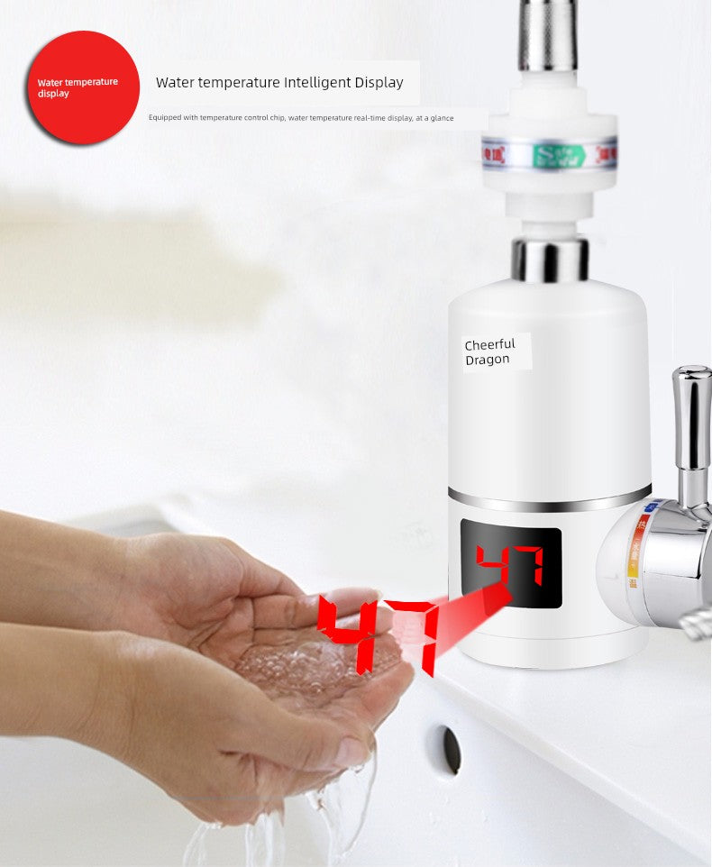 Happy Dragon Egg Hot Faucet Shower Bath Fast Heating Instant Water Heater Faucet Hot and Cold Dual-Purpose Electric Water Heater