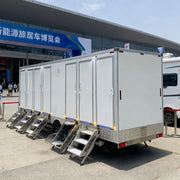 Portable Steel Mobile Bathroom Trailer Wheel Outdoor Restroom Truck Camping Shower Room Sports Venues Toilet Cart Eco-Friendly