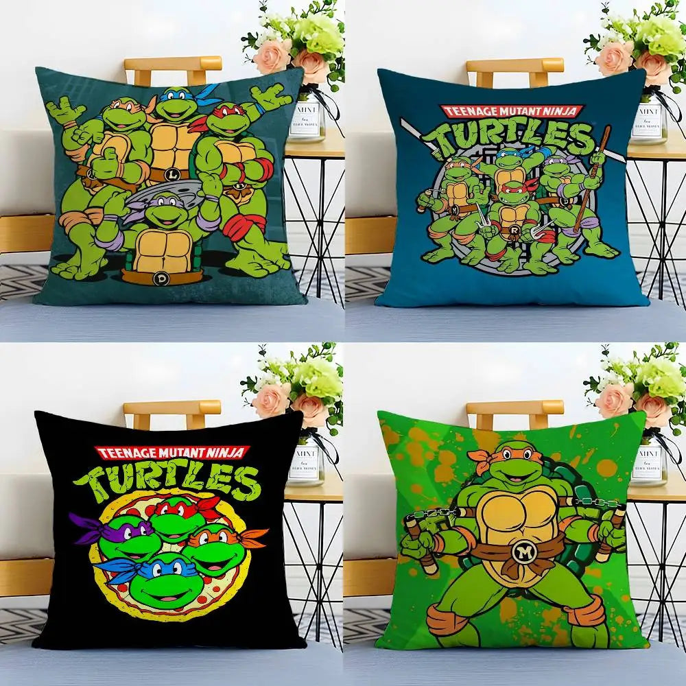 N-Ninja Movie T-Turtles Pillow Case Printing Pillowcase Living Room Sofa Cushion Cover Bedroom Room Decor