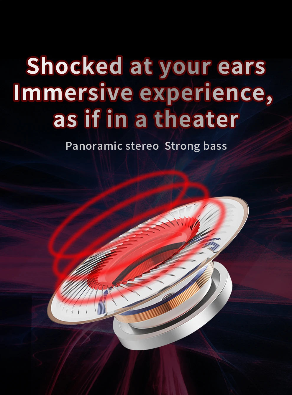 Experience immersive sound with these in-ear earphones featuring 6 dynamic driver units—offering stereo HIFI, deep subwoofer bass, a built-in mic, and perfect for sports and monitoring!