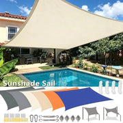 Waterproof Sun Shade Sail Canopy Rectangle UV Block Sun Shelter For Outdoor Garden Patio Backyard Terraza Awning Privacy Screen