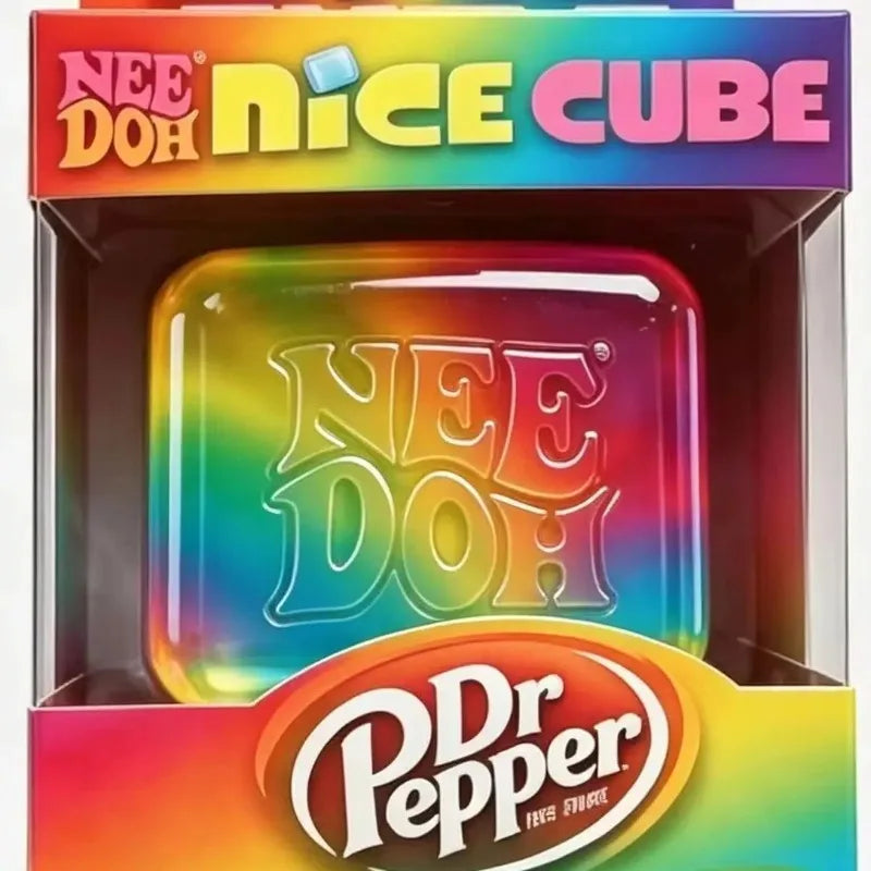 New Needoh 2026 Rainbow Cube Extrusion Decompression Toy Cube, Decompression Toy, Extrusion Sensory Toy, Soft Sensory Toy
