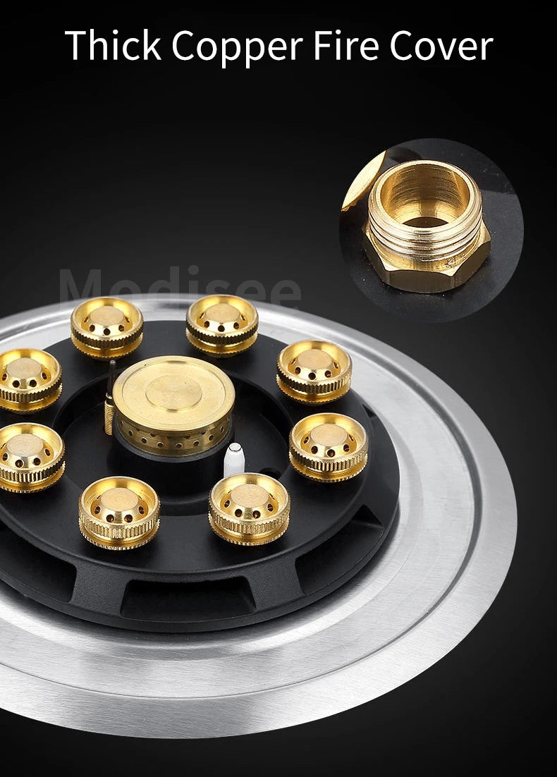 Gas Stove Single Stove Household Liquefied Gas Embedded  Gas Stove Natural Gas Fierce Fire Single Stove Stoves Table Kitchen Hob
