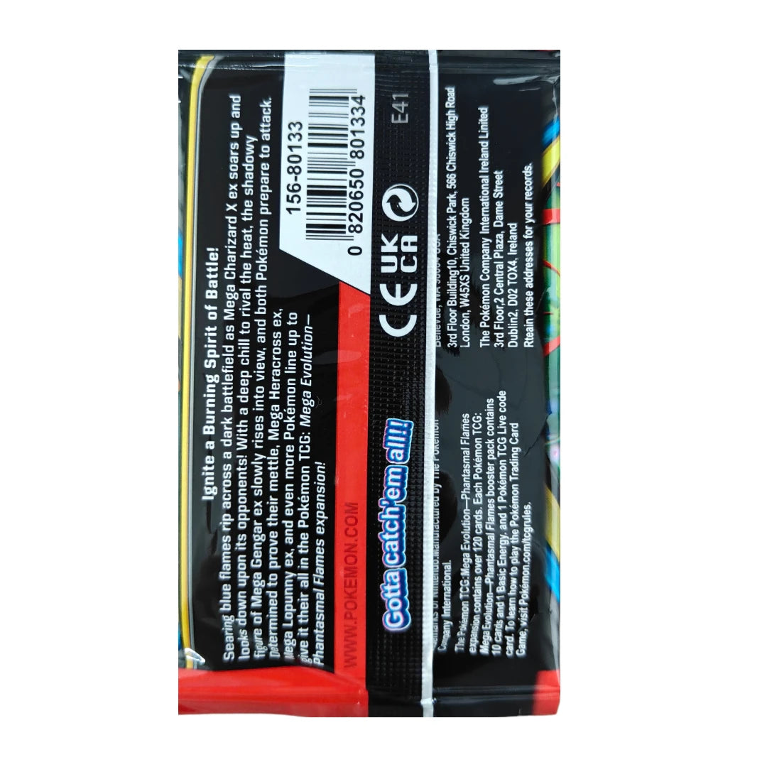 Pokemon TCG Mega Evolution Phantasmal Flames Trading Card Gengar Heracross Lopunny Charizard X Anime Collectible Collection Gift