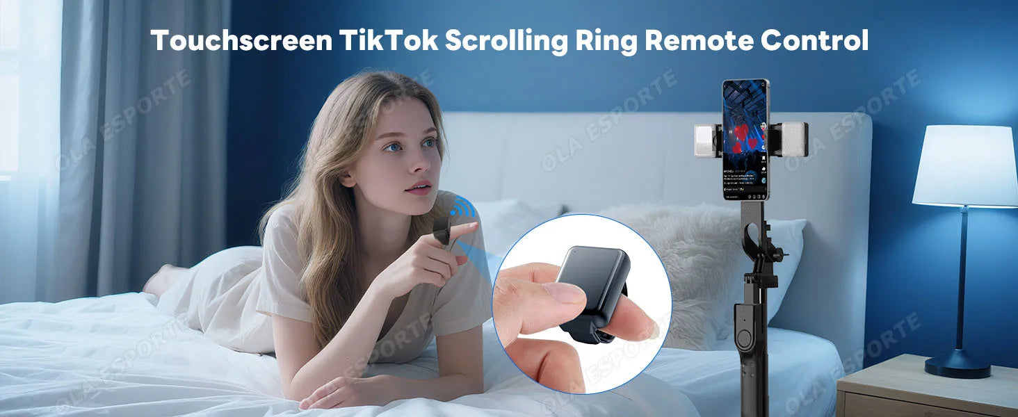 Multifunctional Ring Remote Control Smart Ring Video Camera control, Document remote control,Smartring Men Women for Android IOS