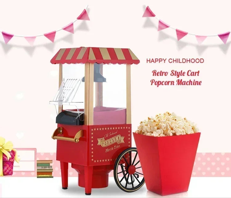 Make popcorn effortlessly at home with this fully automatic electric popcorn maker—enjoy the experience of freshly popped corn anytime!