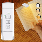 Enjoy late-night reading with this rechargeable book light—features 3 color modes and 5 brightness levels for the perfect cozy glow in bed!