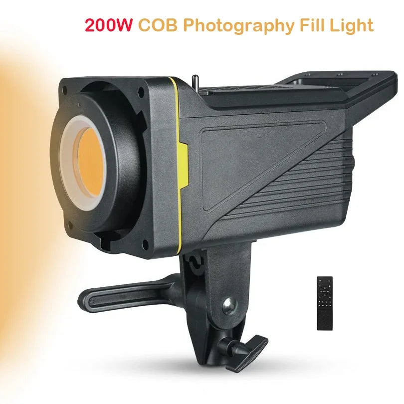 200w Photography Light Kit Light Box LED COB live Video Light Sun Fill light High Brightness CRI 95+ 2700-6500K 220V Dimmable
