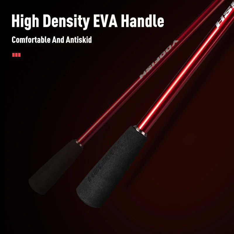 YOOFISH EGITAKO Carbon 170MH/H 2 Section Octopus Fishing Rods Tianium Tip Cuttlefish Fishing Casting Rod Squid Boat Fishing Rods