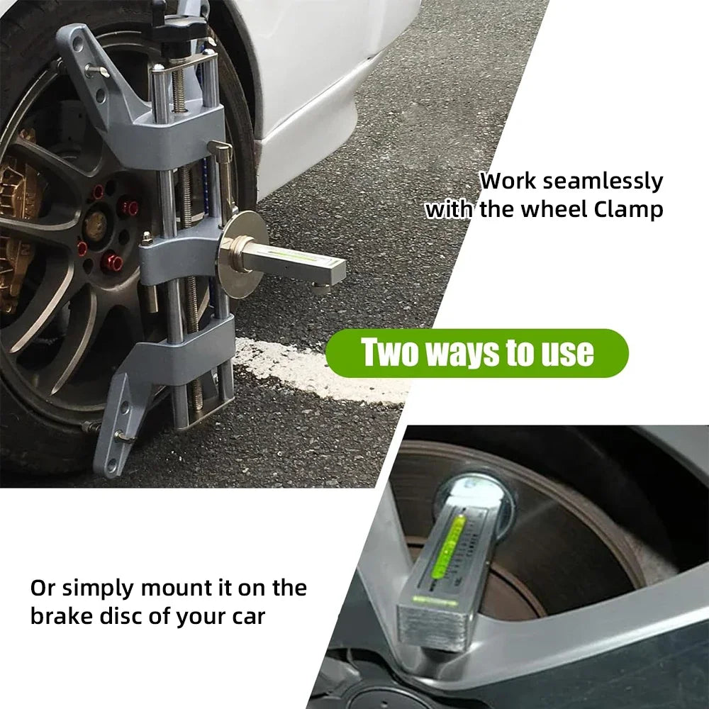 Automobile 4-Wheel Positioning Magnetic Level, Wheel Camber, Adjustable Magnetic Gauge Tool, Wheel Alignment Tool, Camber Cas