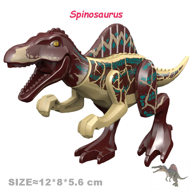 Jurassic Cool Dinosaurs World Triceratops Velociraptor Indominus T-Rex Model Assemble Building Blocks Toys For Children Boy Gift