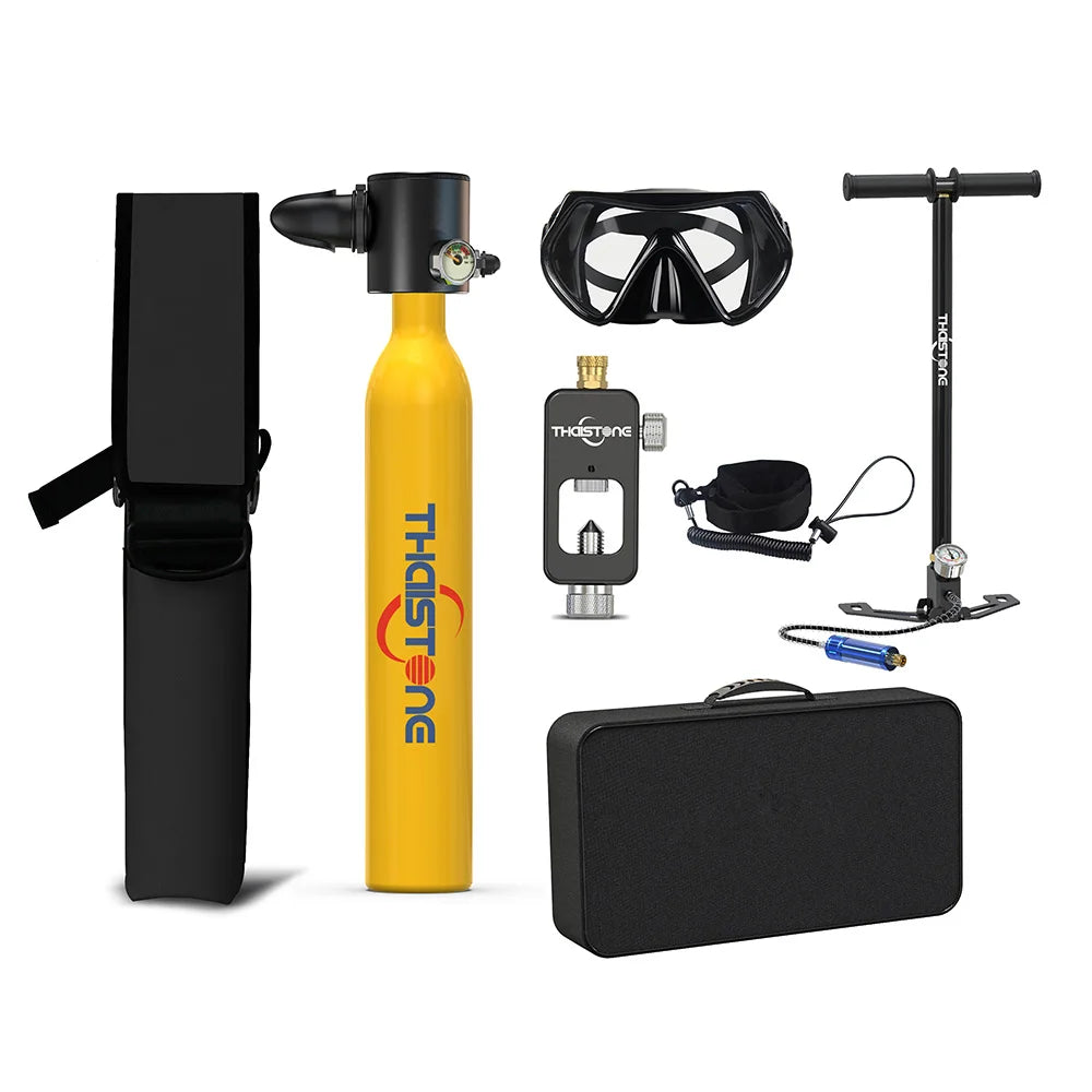 THAIITONEE-Mini Scuba Diving Tank, Underwater Swimming Swimmer, Cylinder Equipment, Dive Bottle, Oxygen, 0.5L, 5-10 Minutes